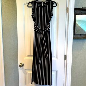 Favlux dress black and white stripe size small